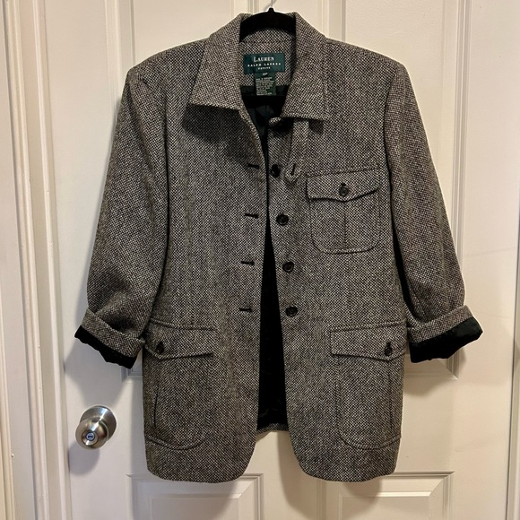 RL NEW Tweed Button Up Coat - Picture 1 of 10
